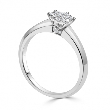 ISABEL GUARCH ANILLO SOLITARIO ORO Y BRILLANTES
